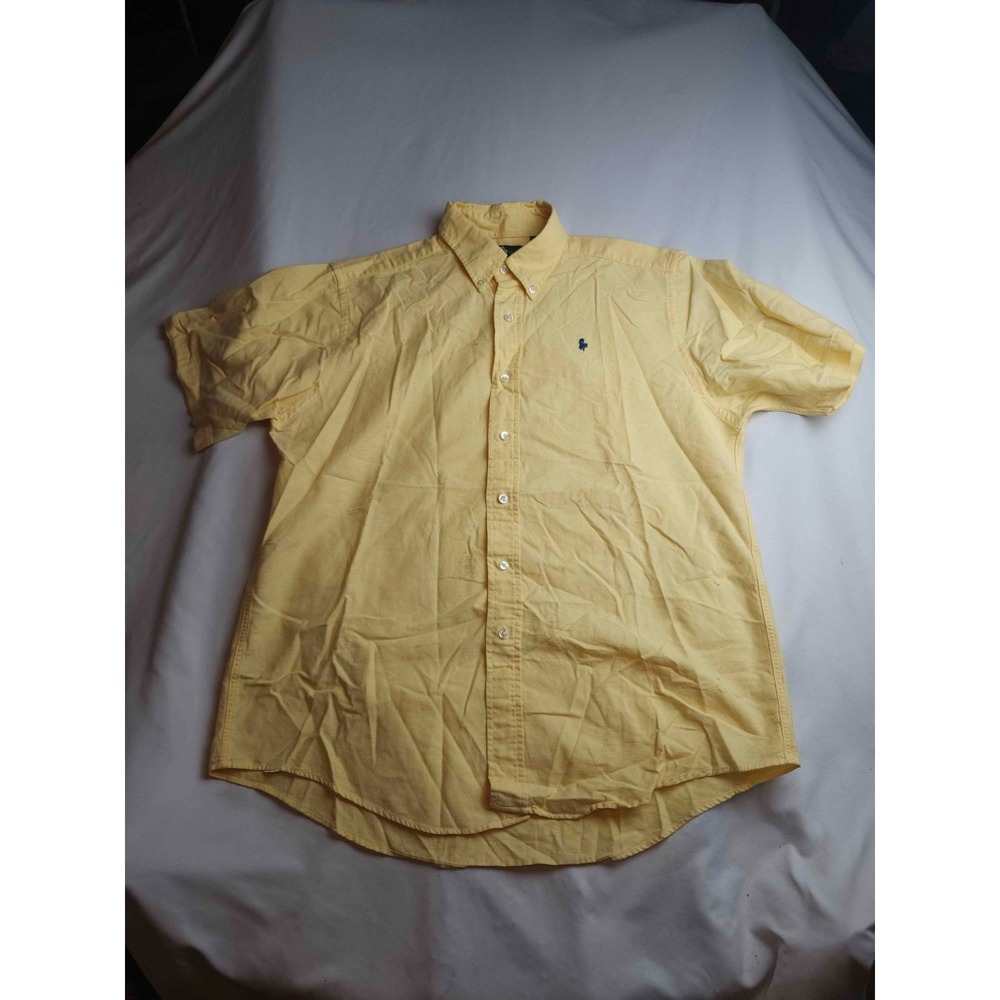 Vintage 90s Hunt Club Dress Shirt Mens L 16-16.5 Preppy Minimalist Smart Casual